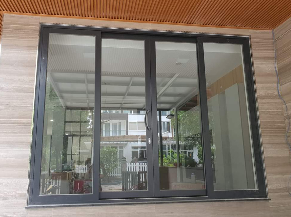 CỬA SỔ LÙA 4 CÁNH NHÔM CAO CẤP